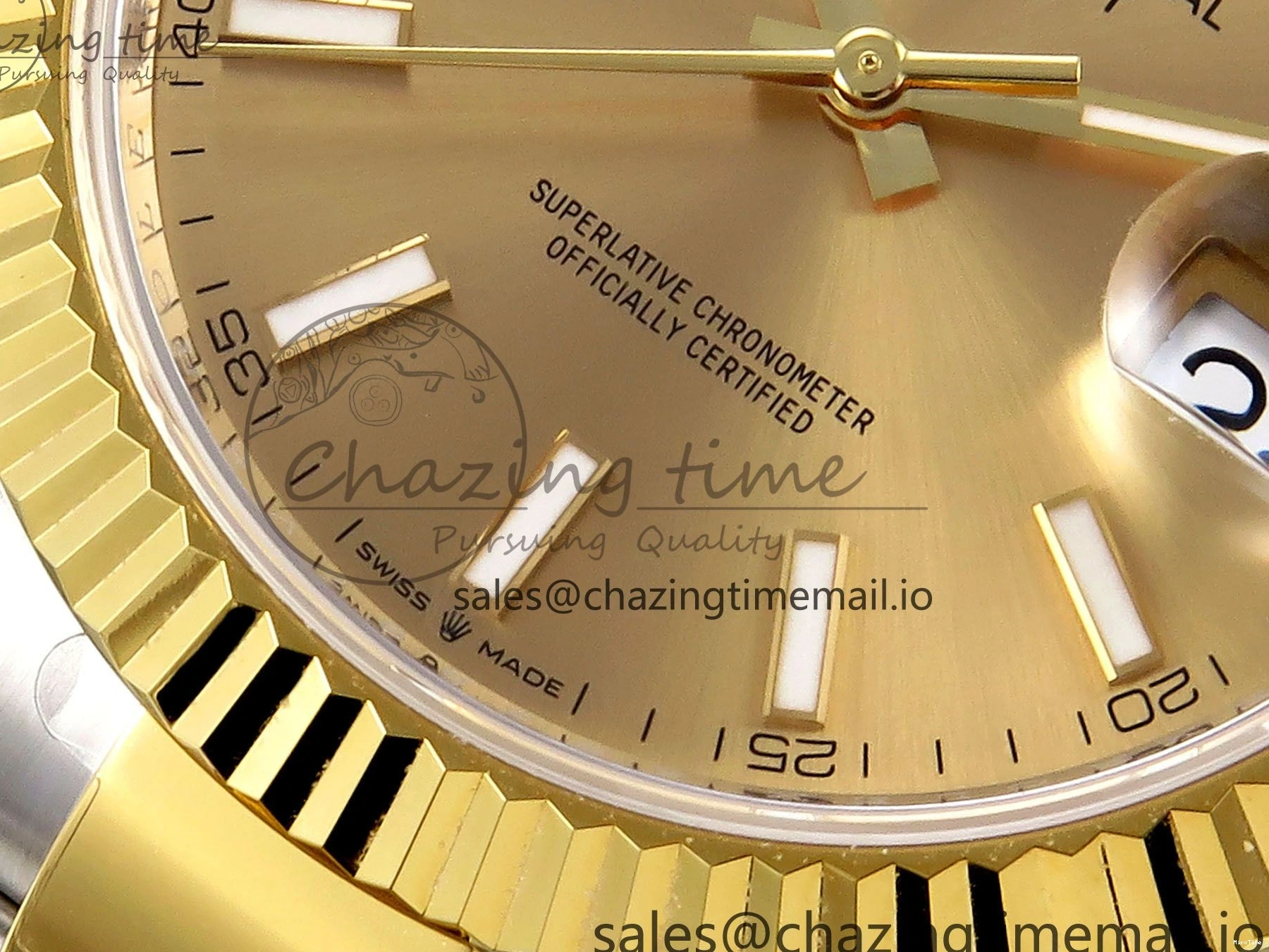 MiroTime 0201 Breathable DateJust 41 SS YG ARF 1:1 Best Edition 904L Steel YG Stick Dial on Oyster Bracelet SH 1260